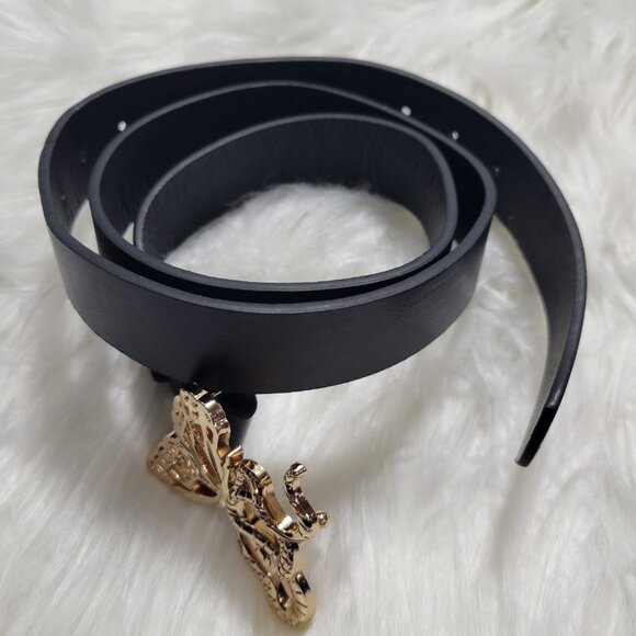 Snake/Butterfly Buckle Accent Belt main image 6